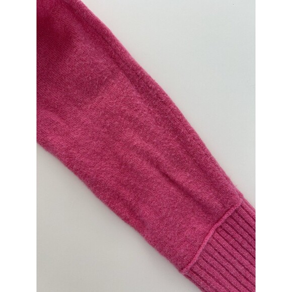 J Crew Womens Small Pink Turtleneck Sweater Knit Alpaca Merino Wool Oversized - Picture 12 of 12
